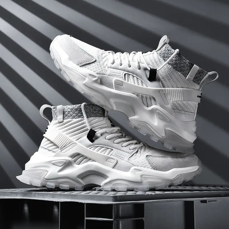 Men's Casual High-Top Fashion Sneakers for Autumn/Winter