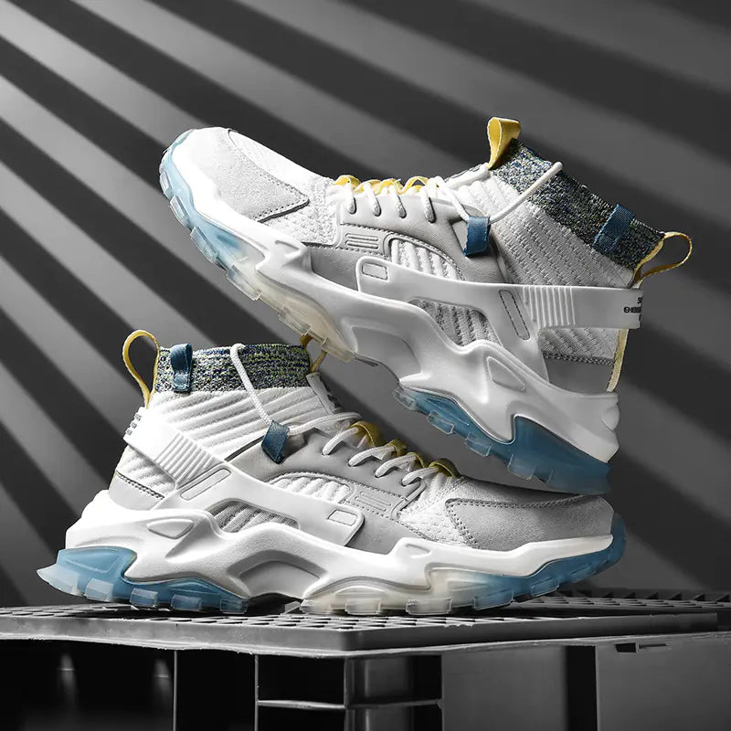 Men's Casual High-Top Fashion Sneakers for Autumn/Winter