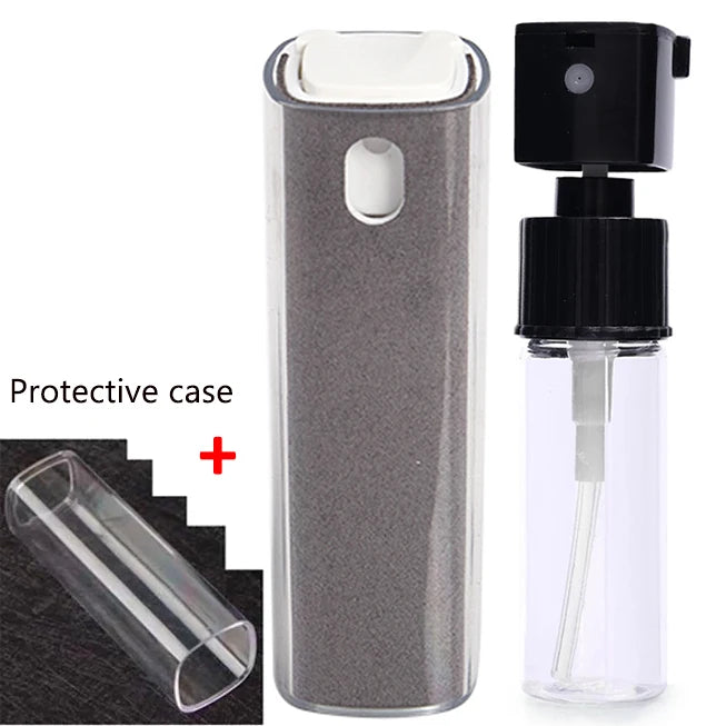 2In1 Microfiber Screen Cleaner Spray Bottle Set for Phone Ipad Screen Dust Removal Clean Cloth Wipe Iphone Cleaning Glasses Wipe