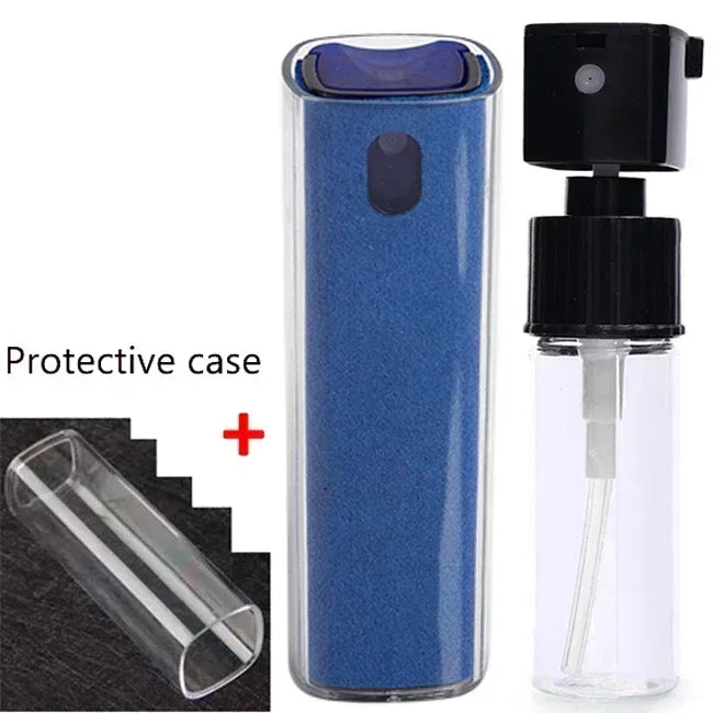 4in1 Microfiber Screen Cleaner Spray Bottle for Mobile Phone Ipad Computer Microfiber Polish Cloth Wipe Cleaning Glasses Wipes