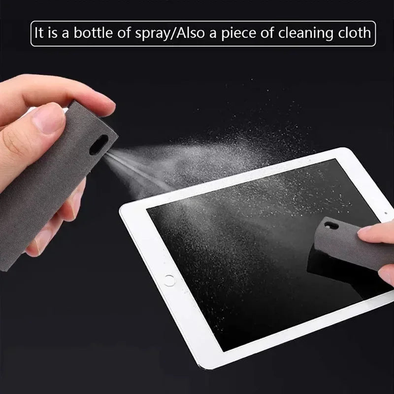 Microfiber Screen Cleaner Spray Bottle Mobile Phone Tablet Laptop Display Screen Cleaning Wipe Press Spray Bottle Without Liquid
