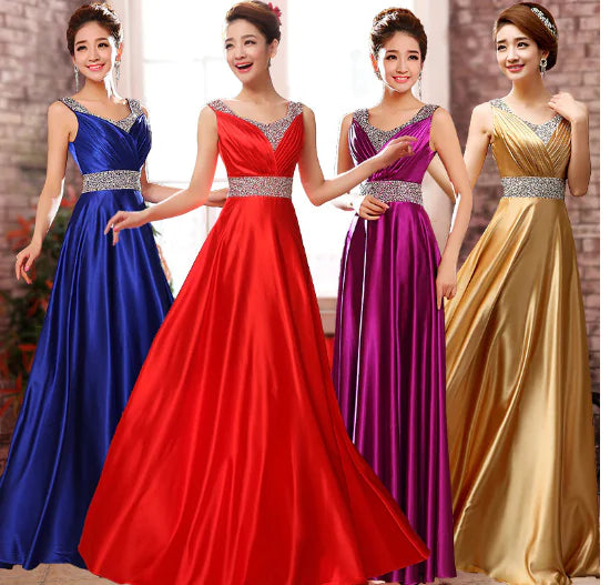 Elegant Long Evening Gown for Women - Fashionable Design