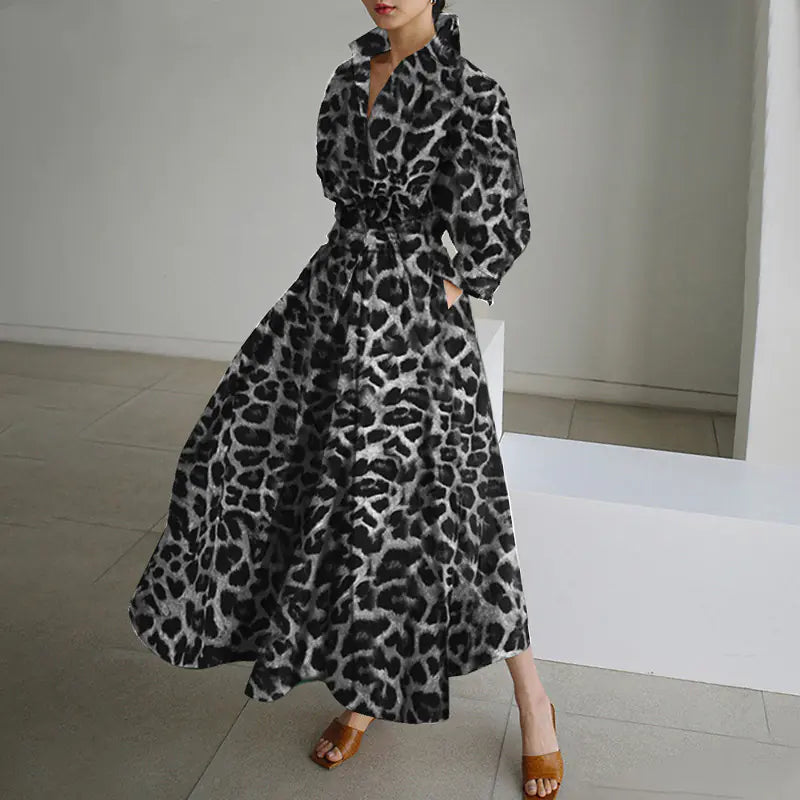 2020 Fall Fashion Leopard Print Dress for Women