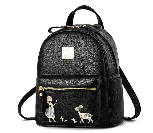 Fashionable Studded Backpack and Versatile Crossbody Bag