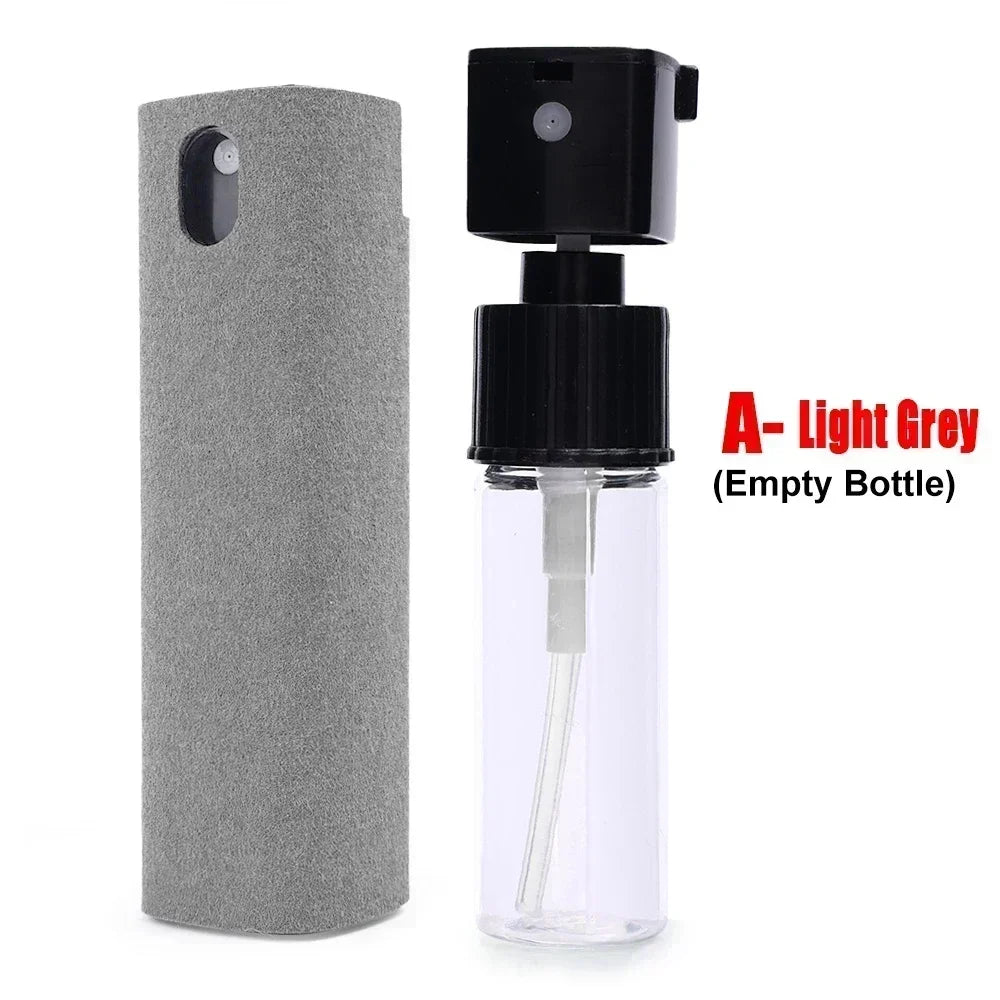 Microfiber Screen Cleaner Spray Bottle Mobile Phone Tablet Laptop Display Screen Cleaning Wipe Press Spray Bottle Without Liquid