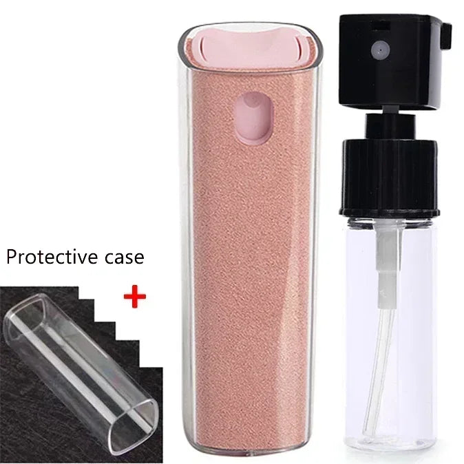 4in1 Microfiber Screen Cleaner Spray Bottle for Mobile Phone Ipad Computer Microfiber Polish Cloth Wipe Cleaning Glasses Wipes
