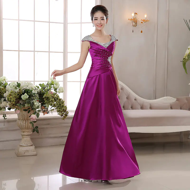 Elegant Long Evening Gown for Women - Fashionable Design