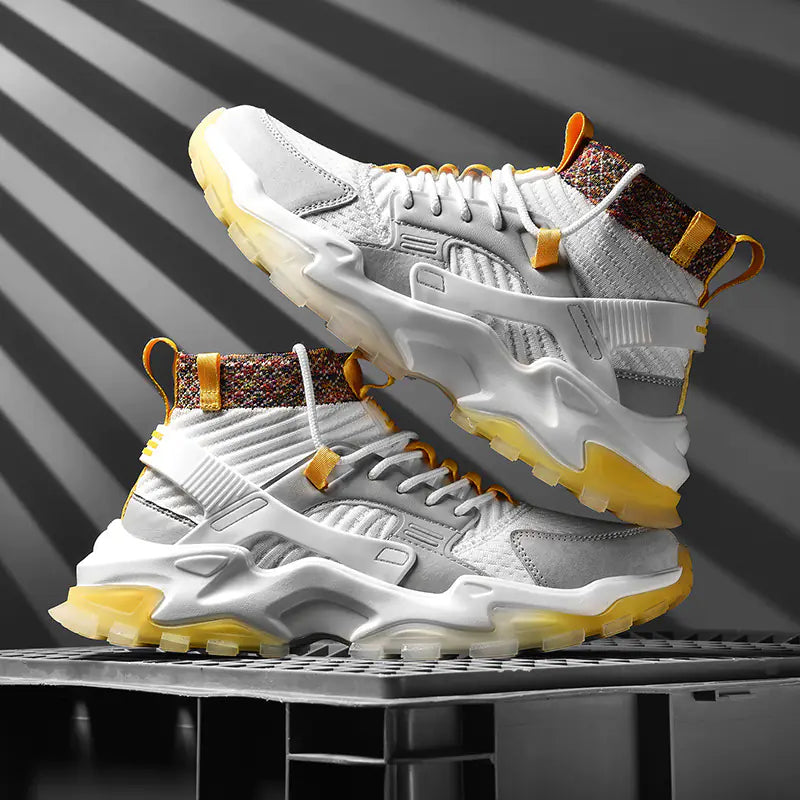 Men's Casual High-Top Fashion Sneakers for Autumn/Winter