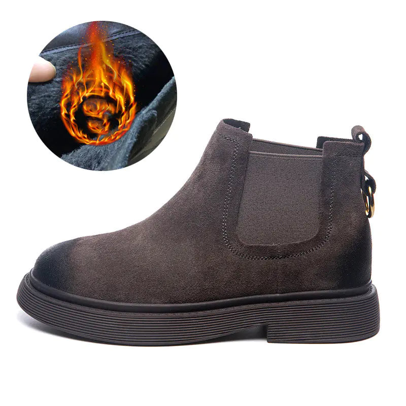 Women's Martin Boots 2020, Leather Chunky Ankle Boots